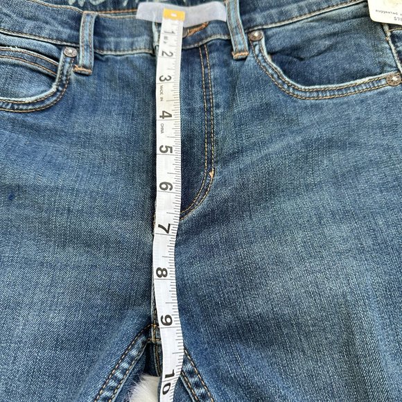 NWT Free People Jeans Sunny Skinny Ankle Raw Hem Boho Distressed Sz 24 #OB901605 - Picture 8 of 10
